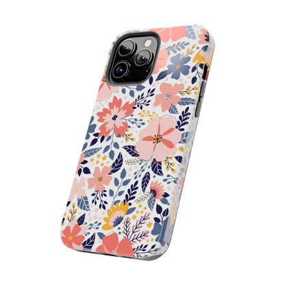 seamless pattern with abstract flowers Tough Phone Cases