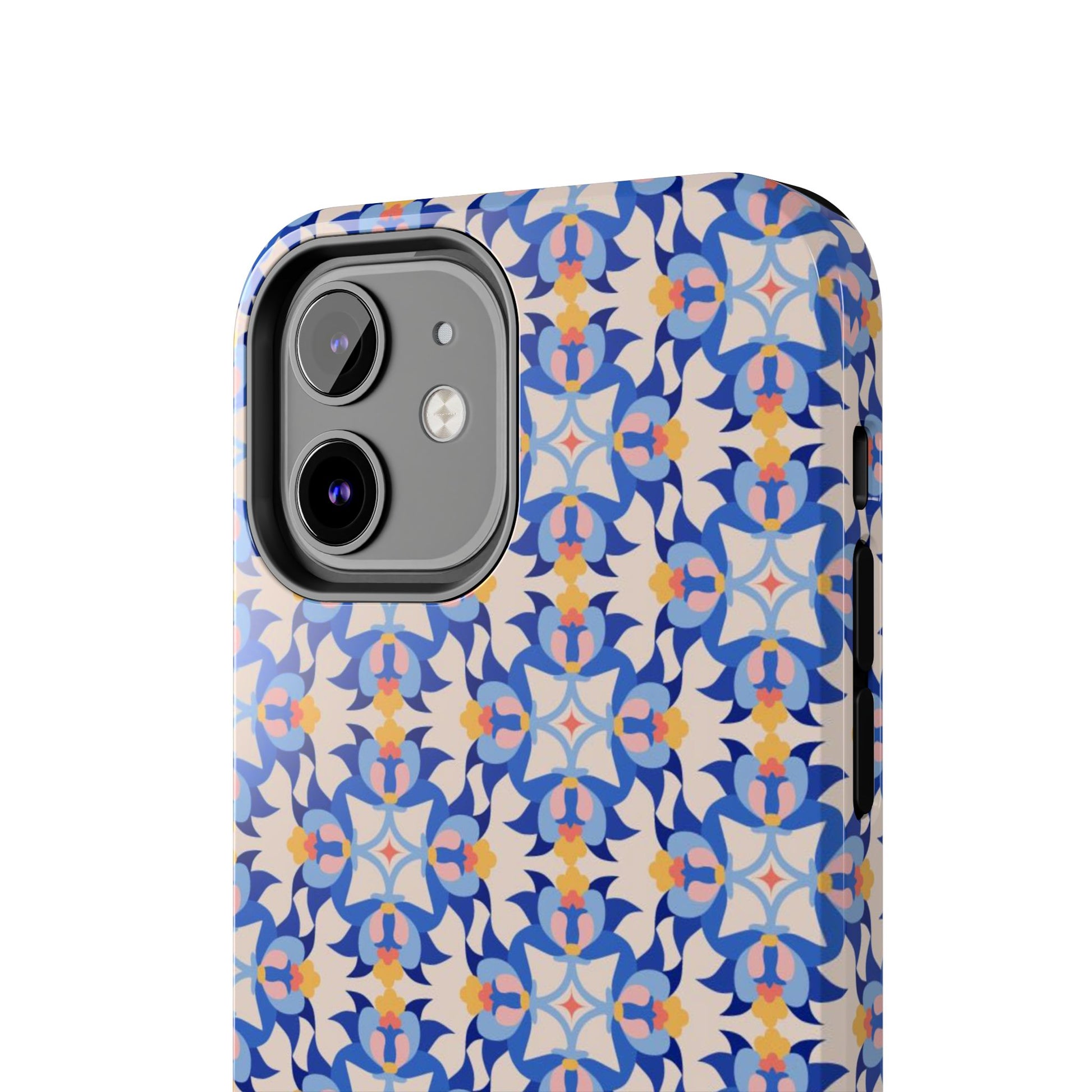 Floral Tile Pattern Tough Phone Cases