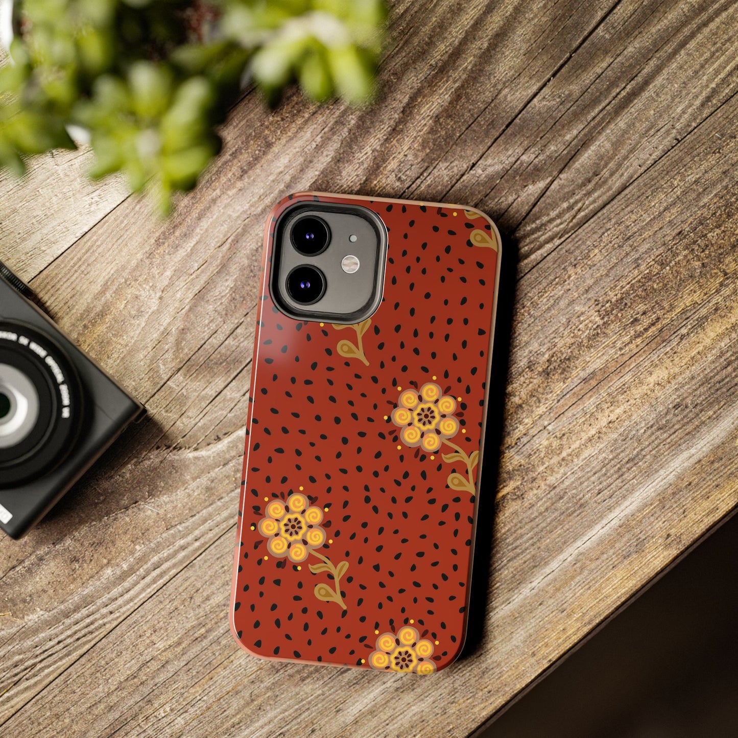 Abstract ethnic flower seamless pattern Tough Phone Cases