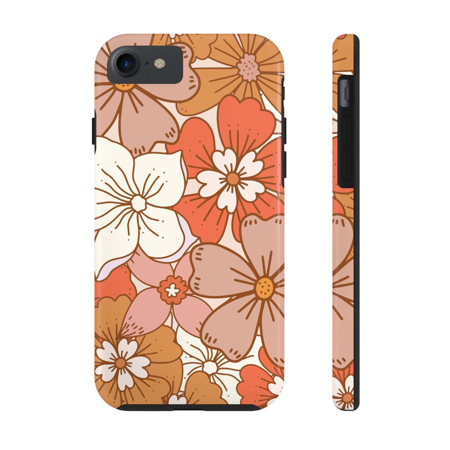 Floral retro boho pattern Tough Phone Cases iPhone 7, iPhone 8, iPhone SE