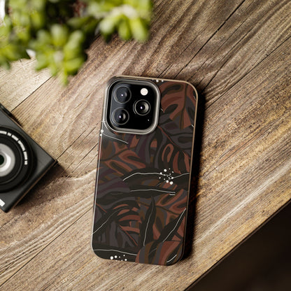 Modern exotic jungle plants Tough Phone Cases