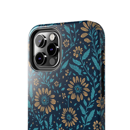 Flower Pattern Design Tough Phone Cases