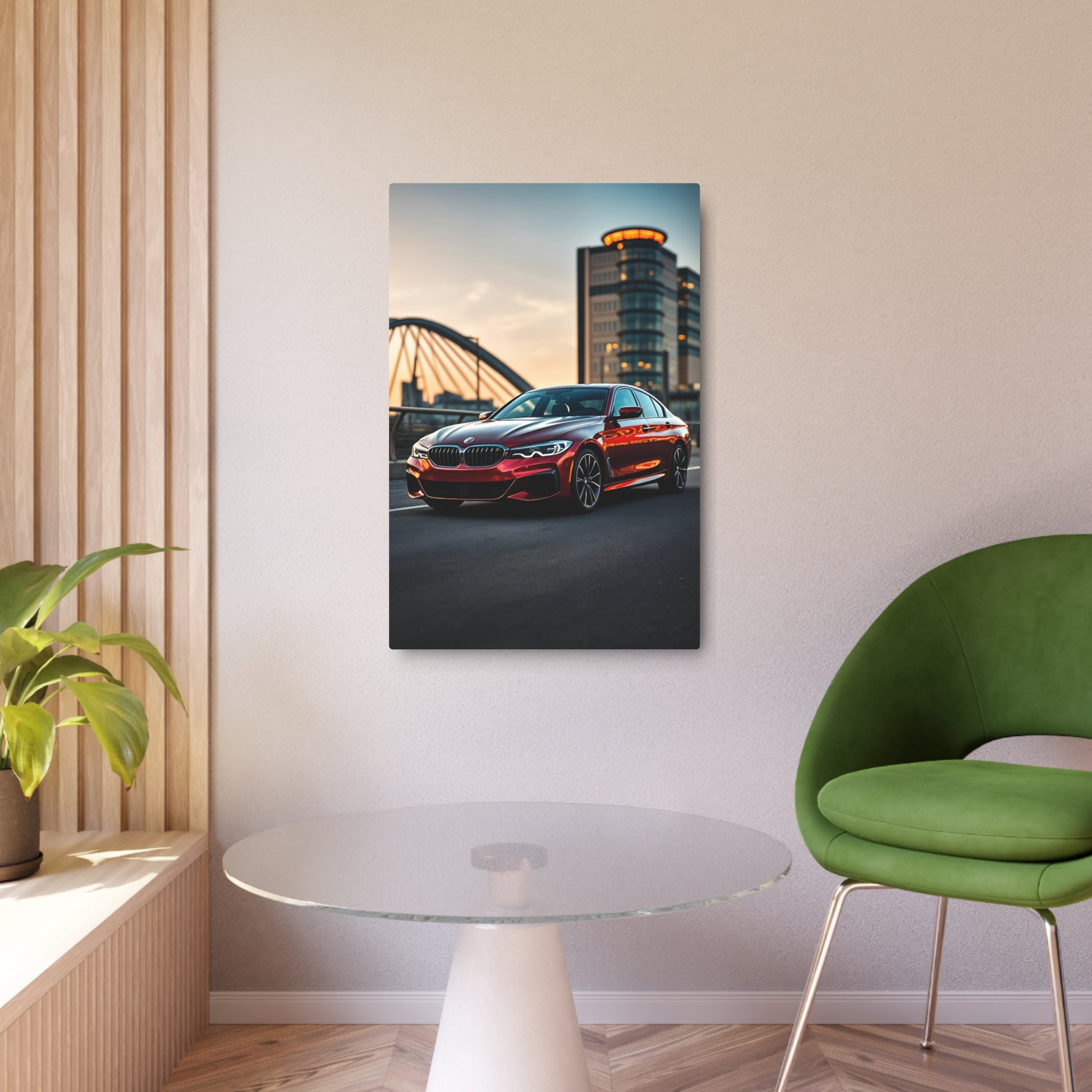 Elegance on Wheels: The BMW 5 Series metal sign