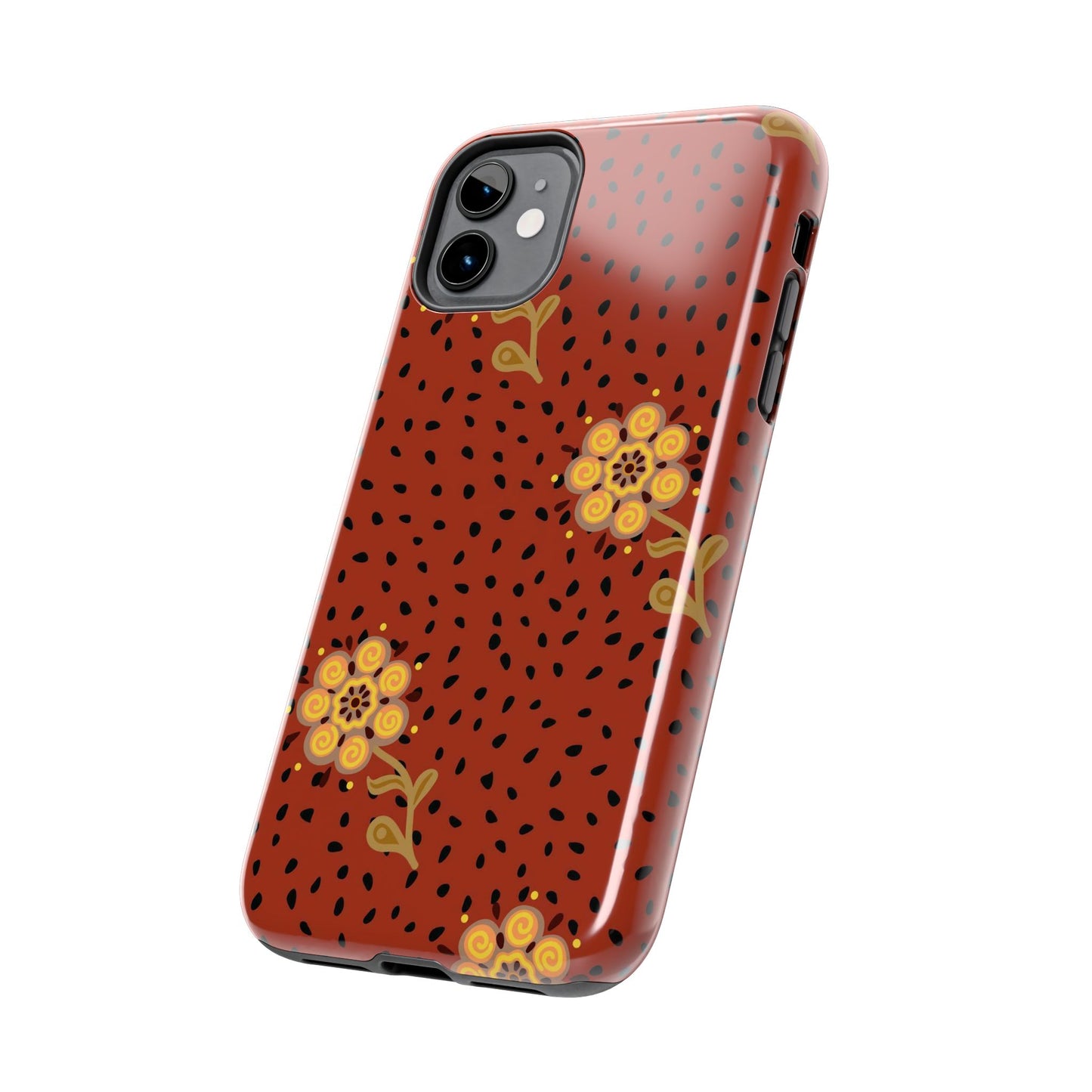 Abstract ethnic flower seamless pattern Tough Phone Cases