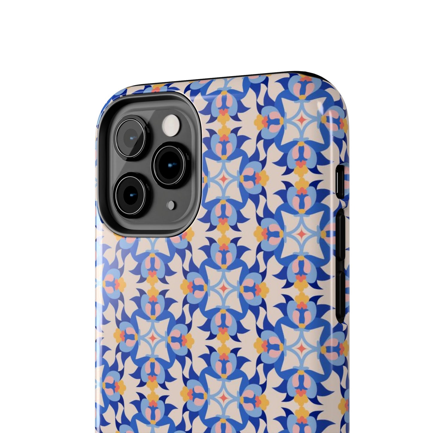 Floral Tile Pattern Tough Phone Cases