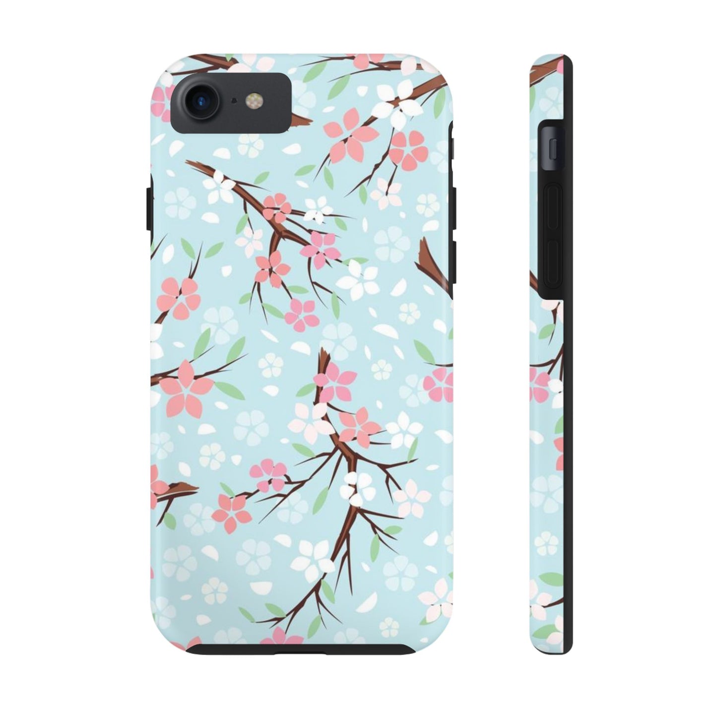 Cute Cherry Blossom Seamless Pattern Tough Phone Cases iPhone 7, iPhone 8, iPhone SE