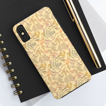 Boho Plants Leafs Pattern Tough Phone Cases