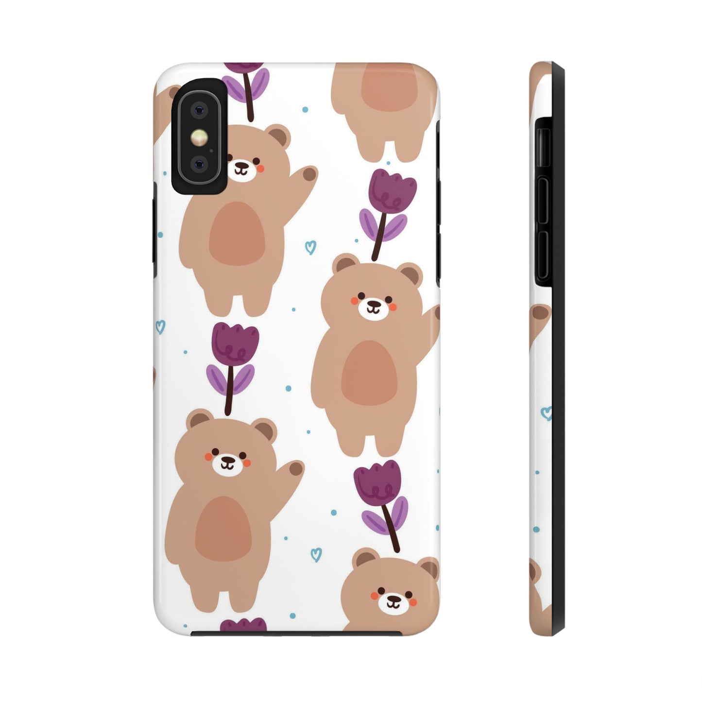 seamless pattern cartoon bears Tough Phone Cases iPhone XS