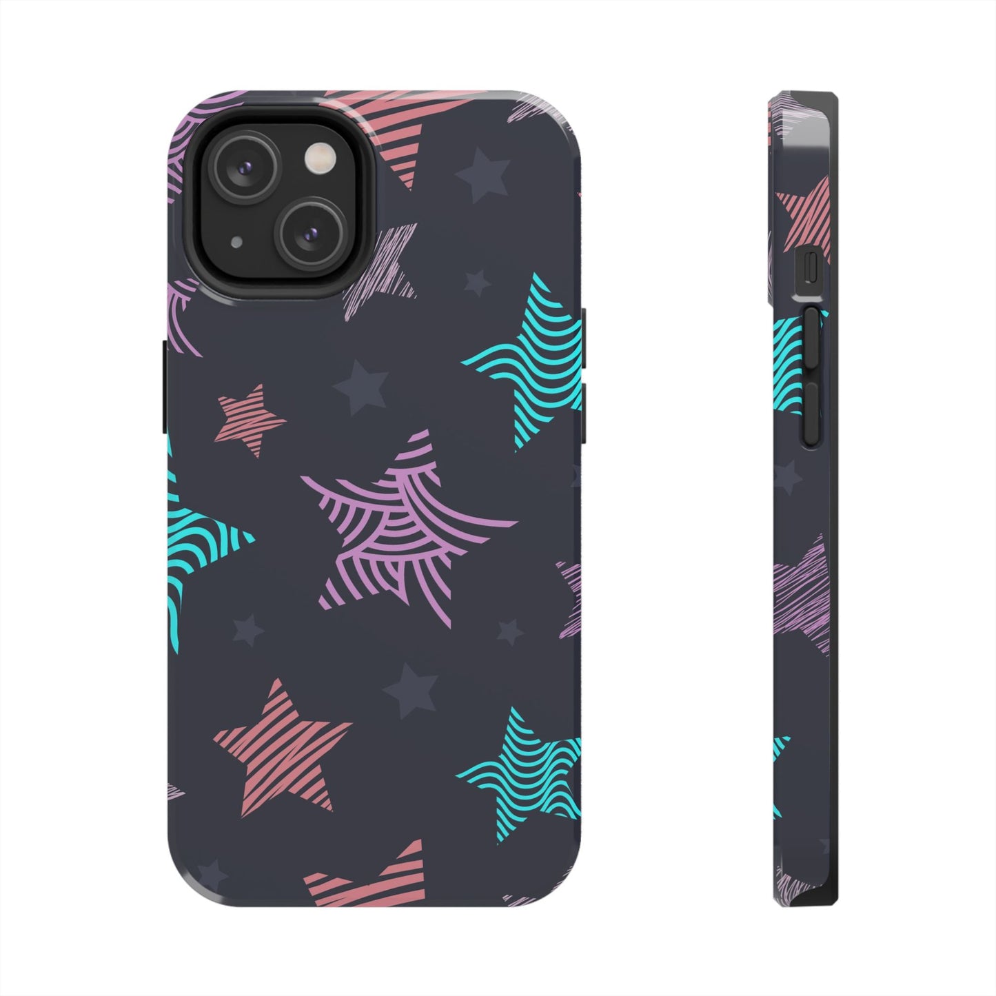 Hand Drawn Seamless Pattern Stars Tough Phone Cases iPhone 14