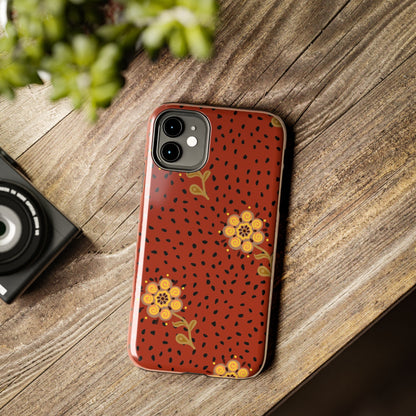 Abstract ethnic flower seamless pattern Tough Phone Cases