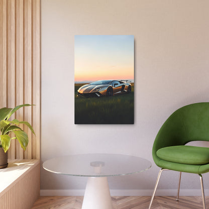 Stunning Metallic Lamborghini Aventador Wall Art | Perfect Gift for Car Enthusiasts