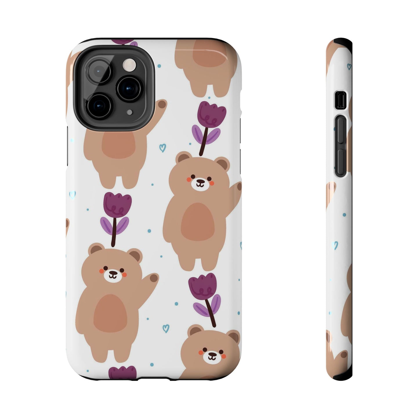 seamless pattern cartoon bears Tough Phone Cases iPhone 11 Pro