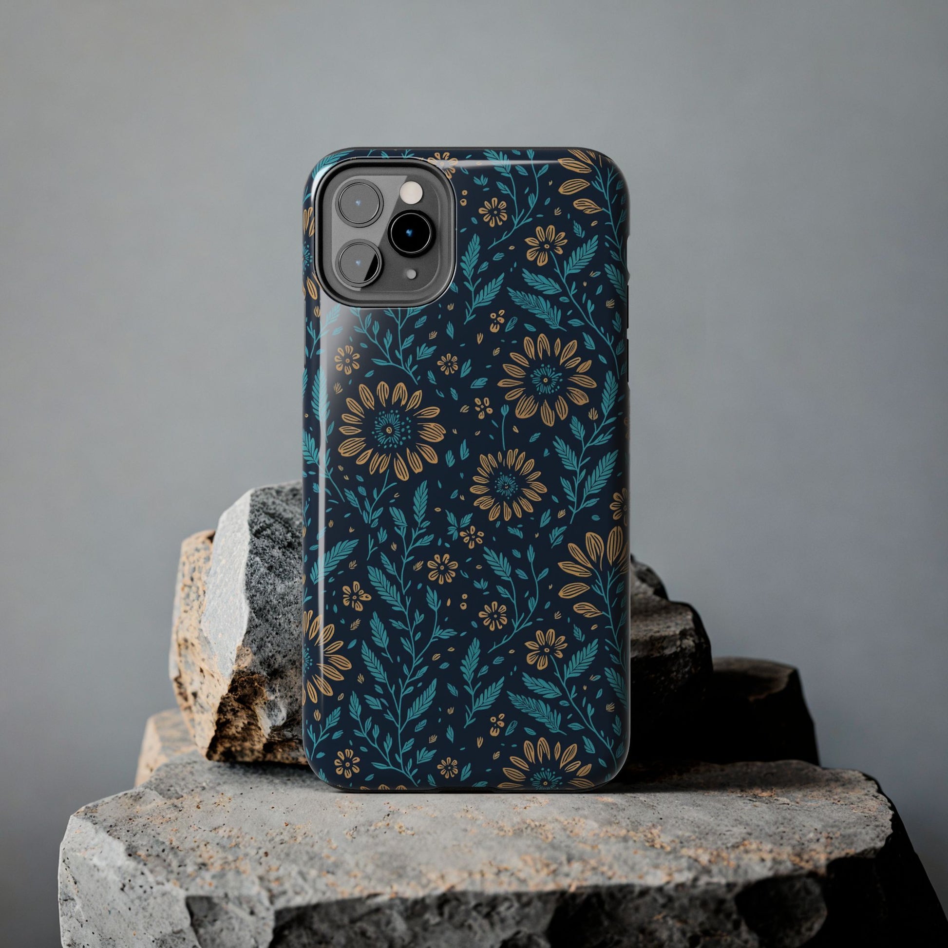 Flower Pattern Design Tough Phone Cases