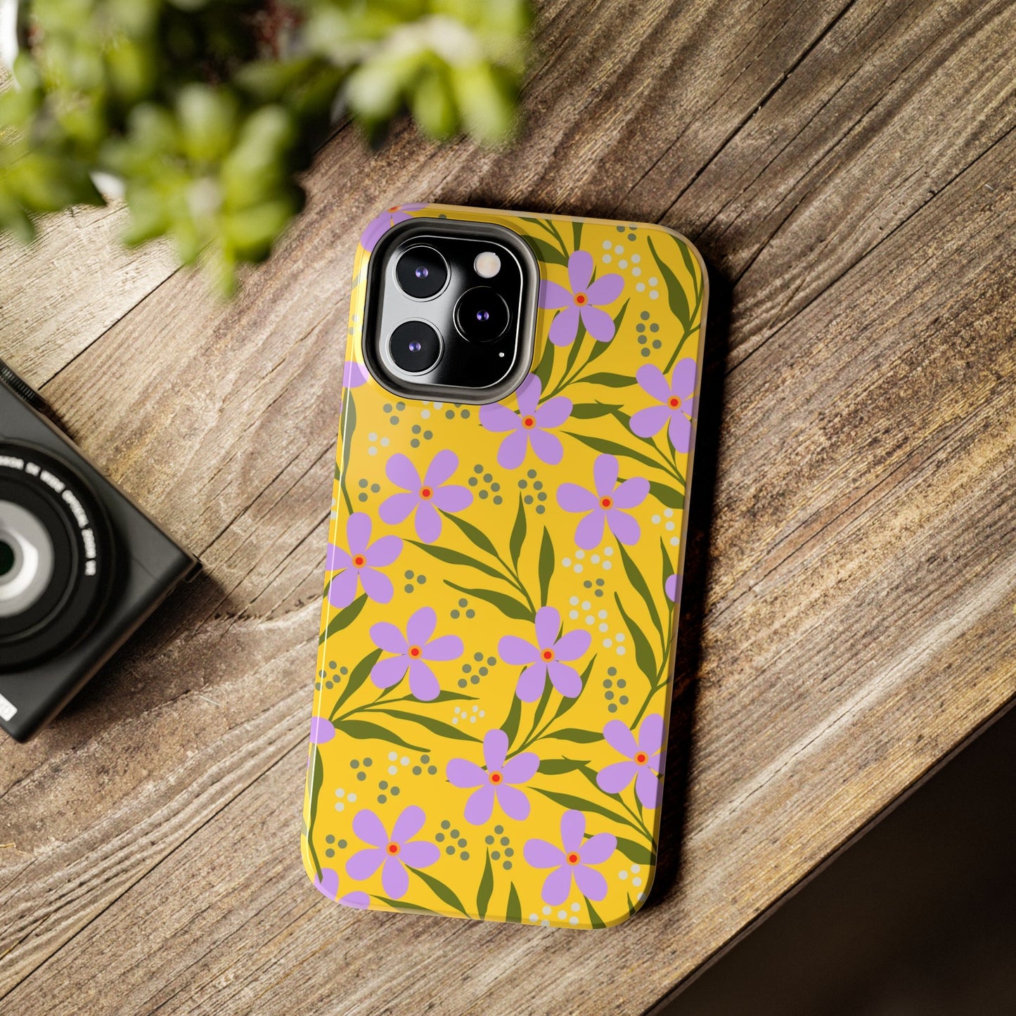 Folk art floral seamless pattern Tough Phone Cases