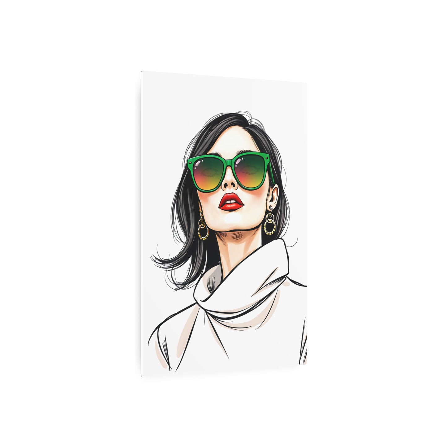 Vogue Visage: The Epitome of Chic Elegance in Modern Aesthetics Metal Art Sign