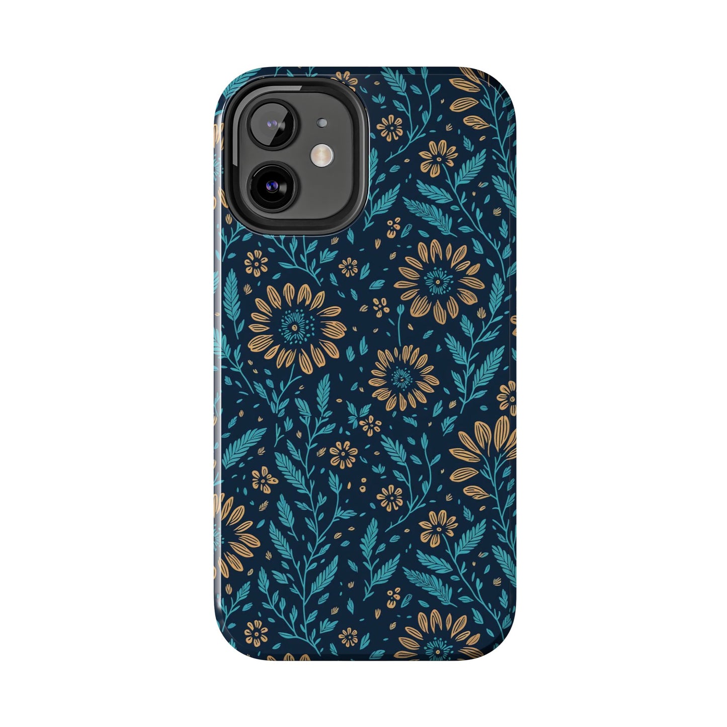 Flower Pattern Design Tough Phone Cases