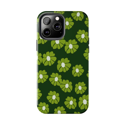 Retro groovy flowers seamless pattern Tough Phone Cases