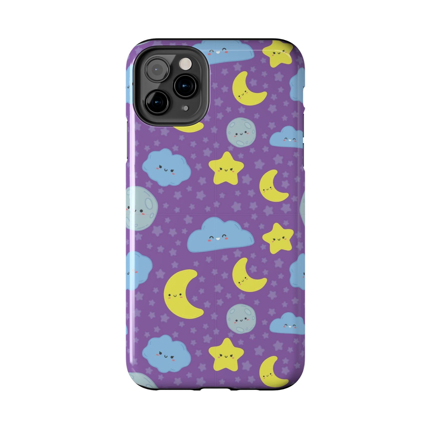 Night sky seamless pattern Tough Phone Cases