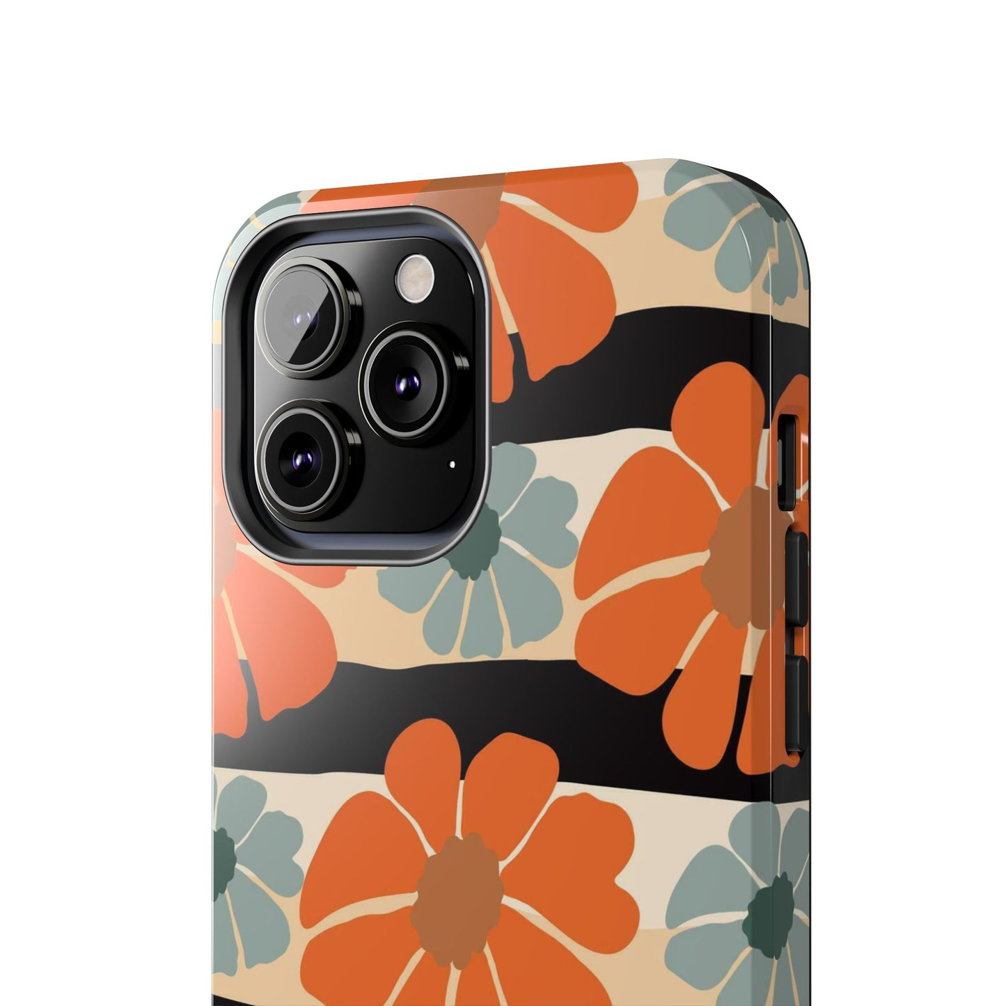 Retro groovy flowers seamless pattern Tough Phone Cases