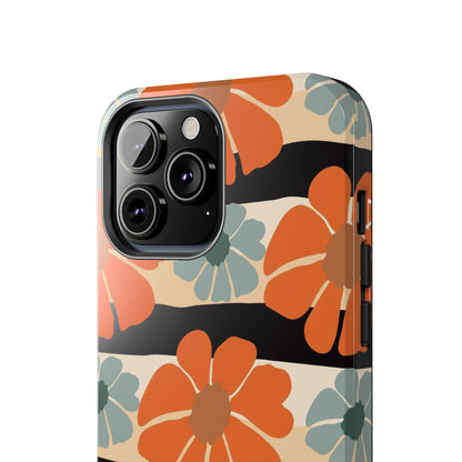 Retro groovy flowers seamless pattern Tough Phone Cases