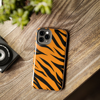 Tiger Texture Tough Phone Cases