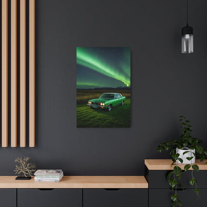 Classic Elegance Under the Northern Lights Metal Art Sign