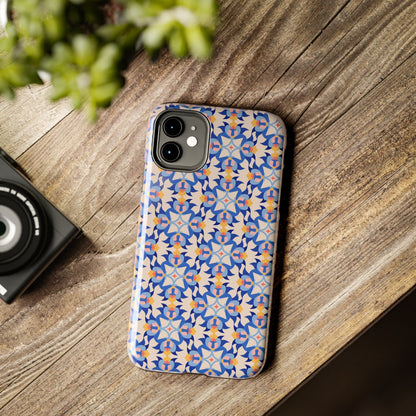 Floral Tile Pattern Tough Phone Cases