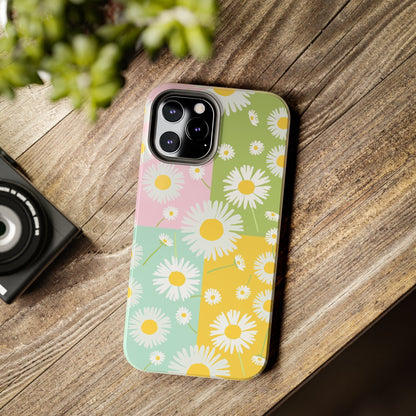 4 colors set of dandelion seamless pattern Tough Phone Cases