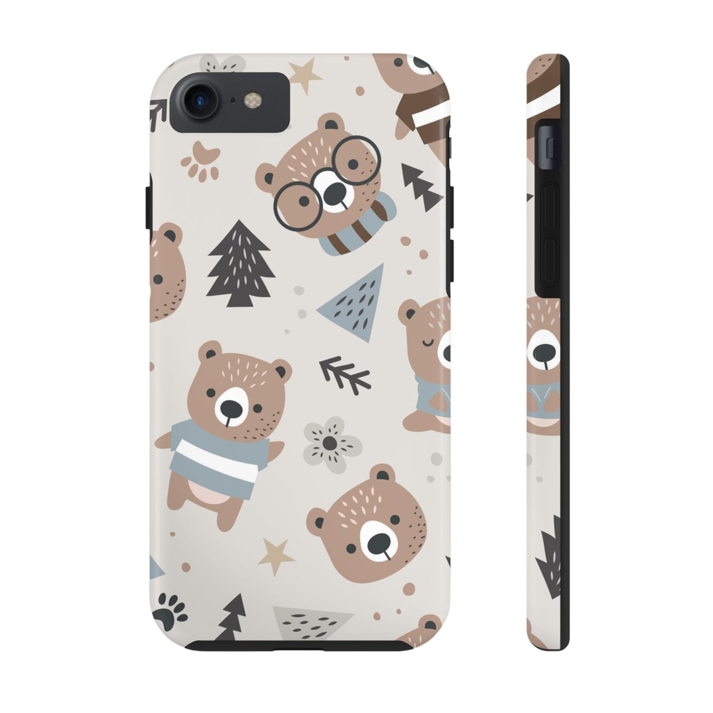 Scandinavian Teddy Bear Seamless Pattern Tough Phone Cases iPhone 7, iPhone 8, iPhone SE