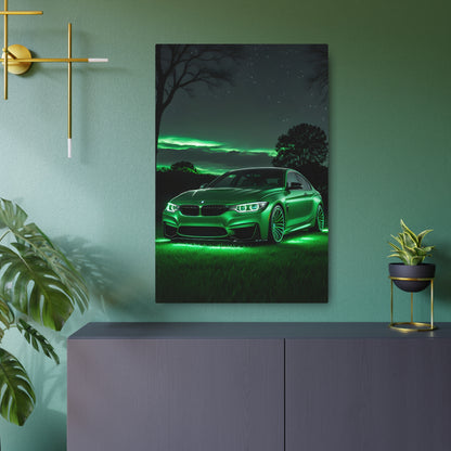 BMW in the Spotlight Metal Art Sign 24" x 36" (Vertical) 0.12''