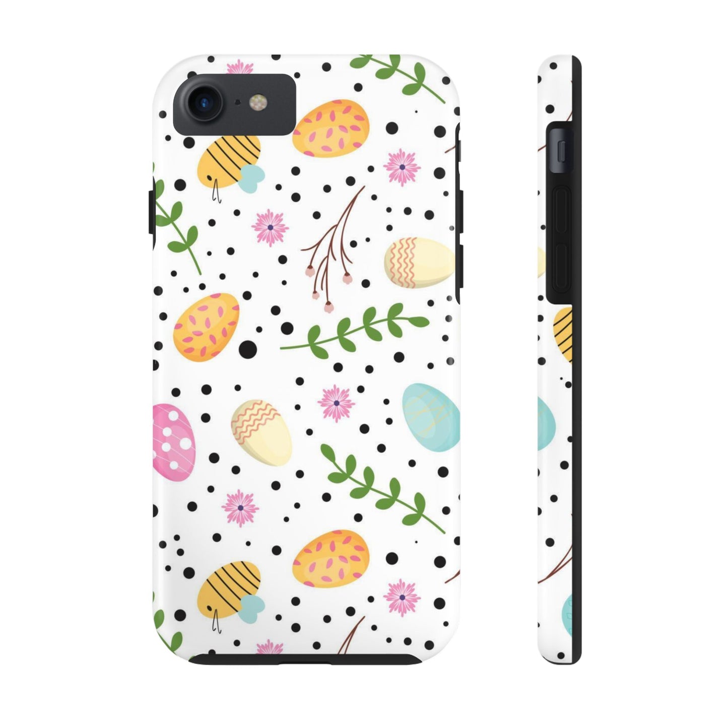 Easter seamless pattern with bees Tough Phone Cases iPhone 7, iPhone 8, iPhone SE