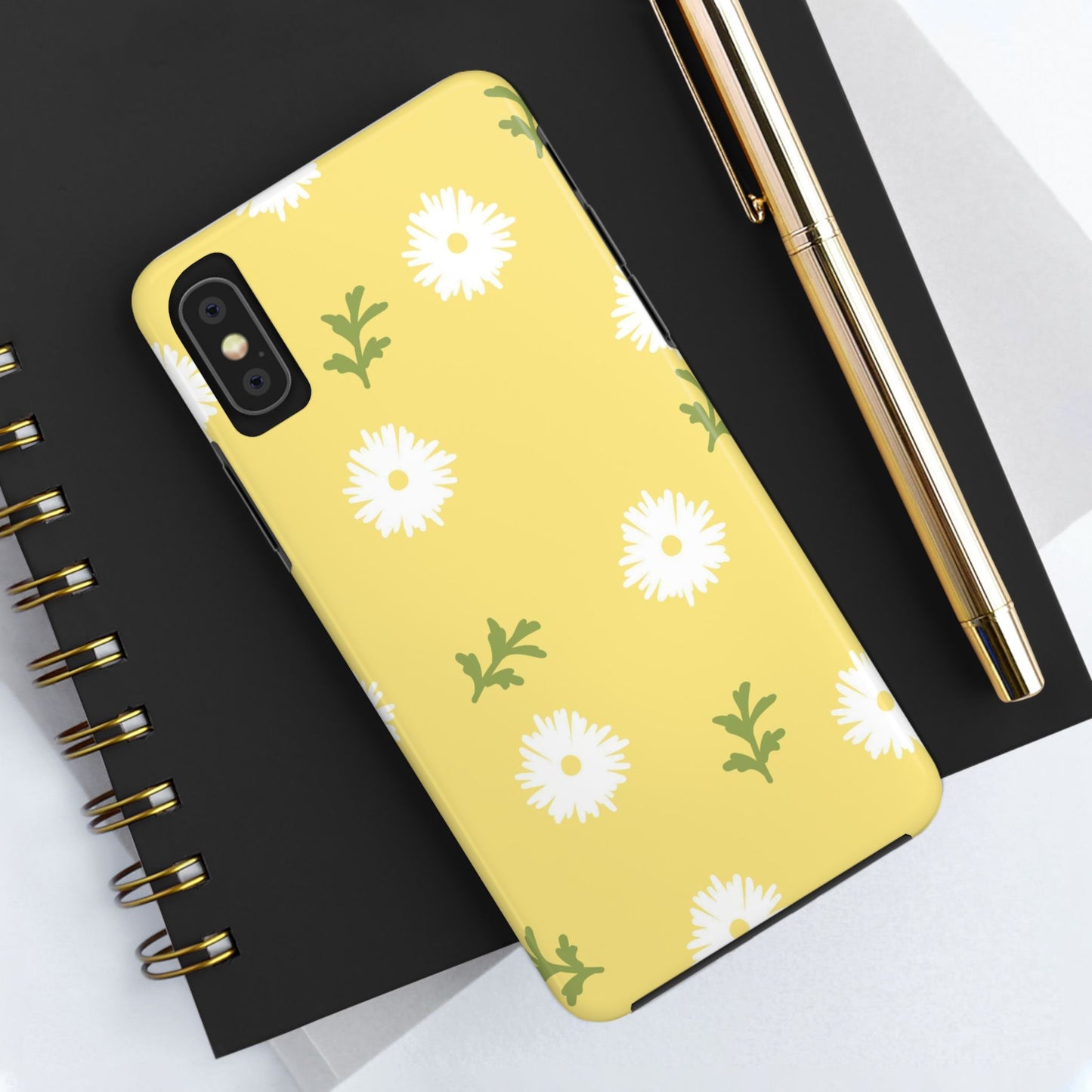 seamless doodle hand drawing daisy flower Tough Phone Cases