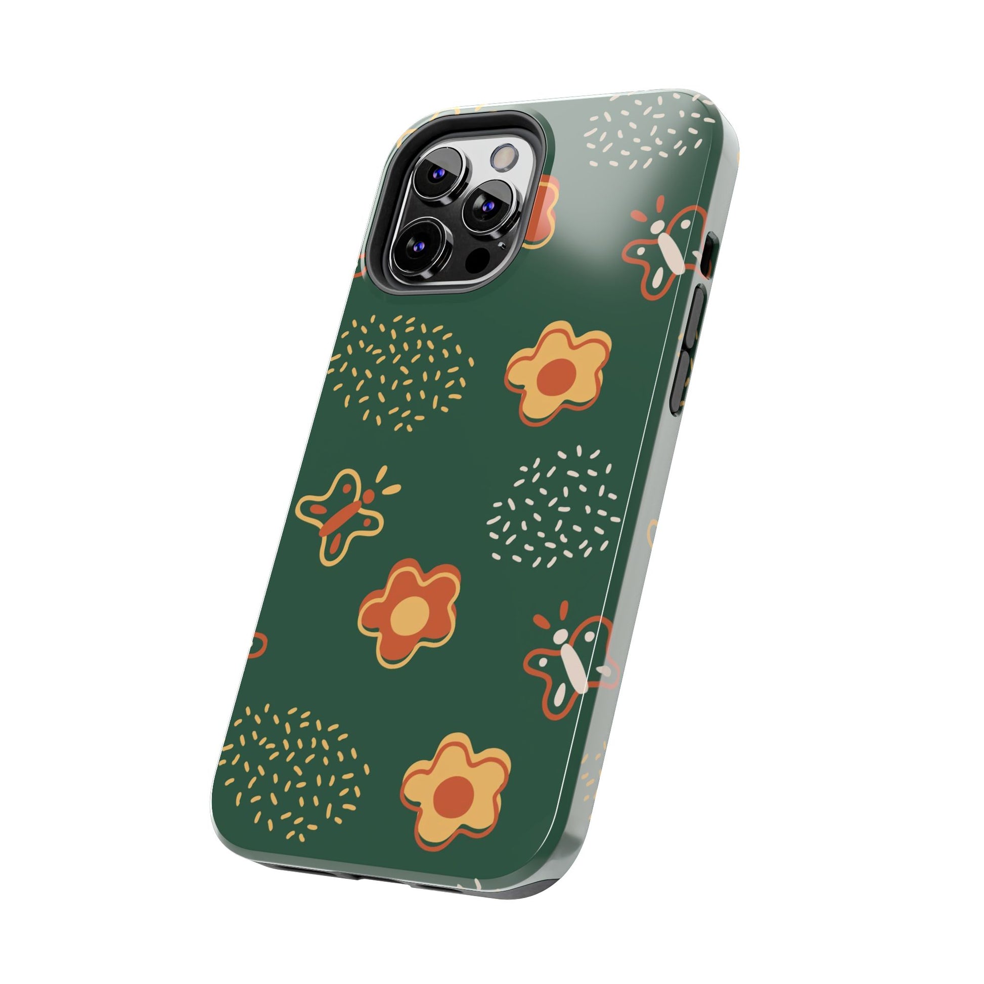 Seamless pattern with flowers and butterflies Tough Phone Cases