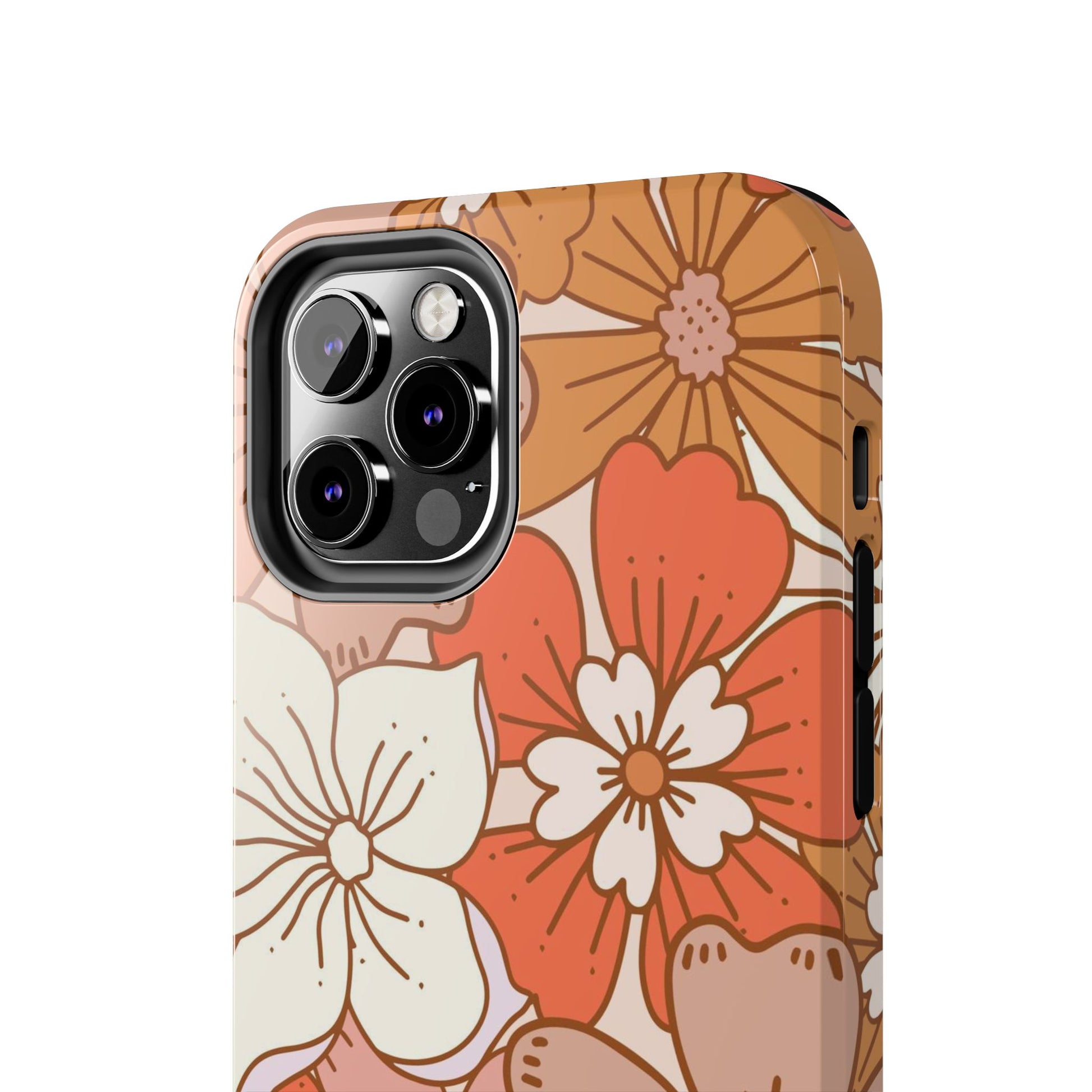 Floral retro boho pattern Tough Phone Cases