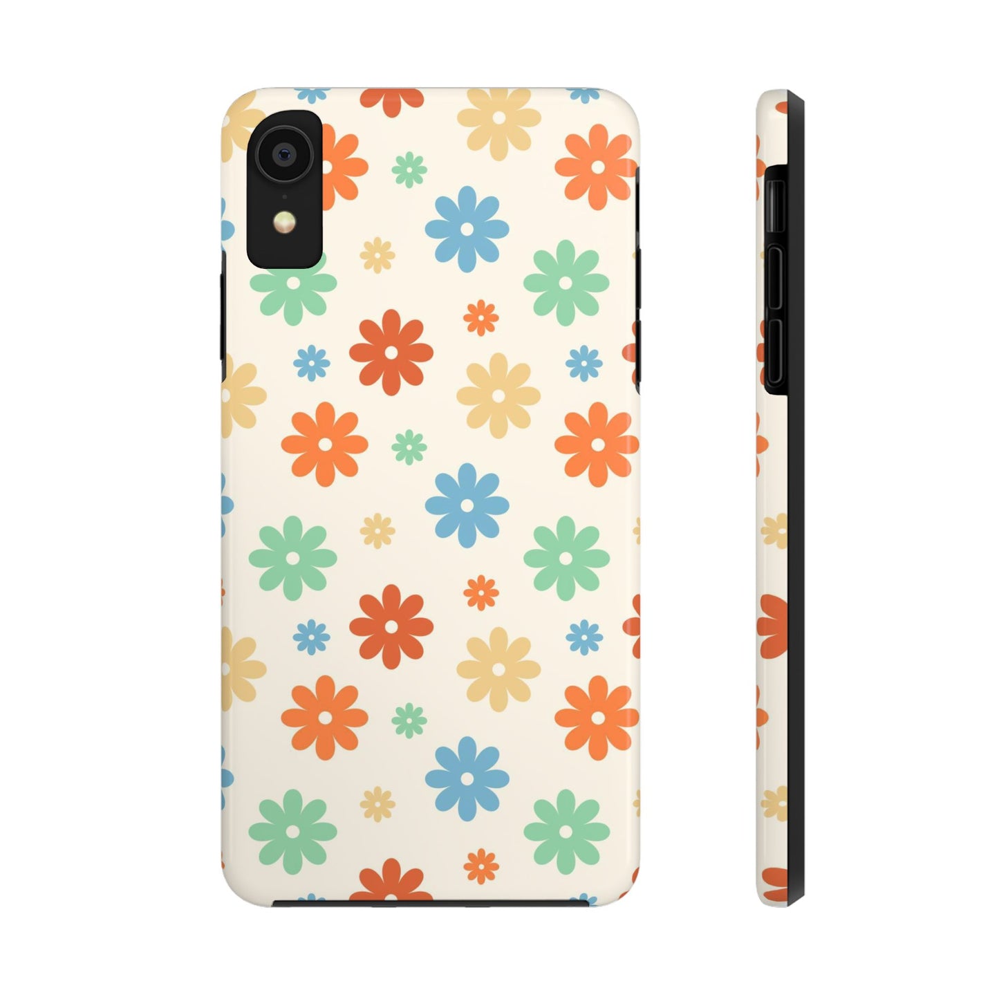 Retro groovy daisy seamless pattern Tough Phone Cases iPhone XR