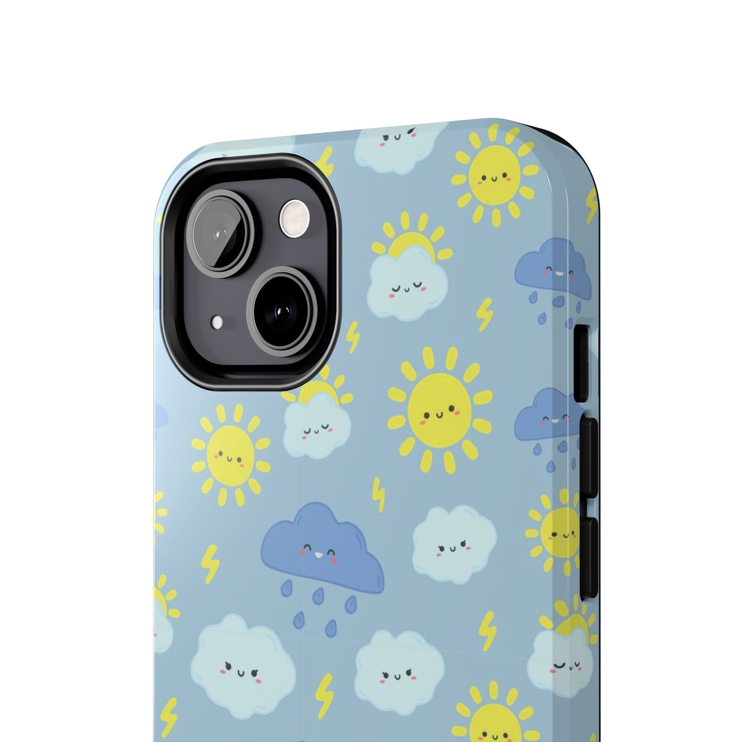 Cute rain sky pattern Tough Phone Cases