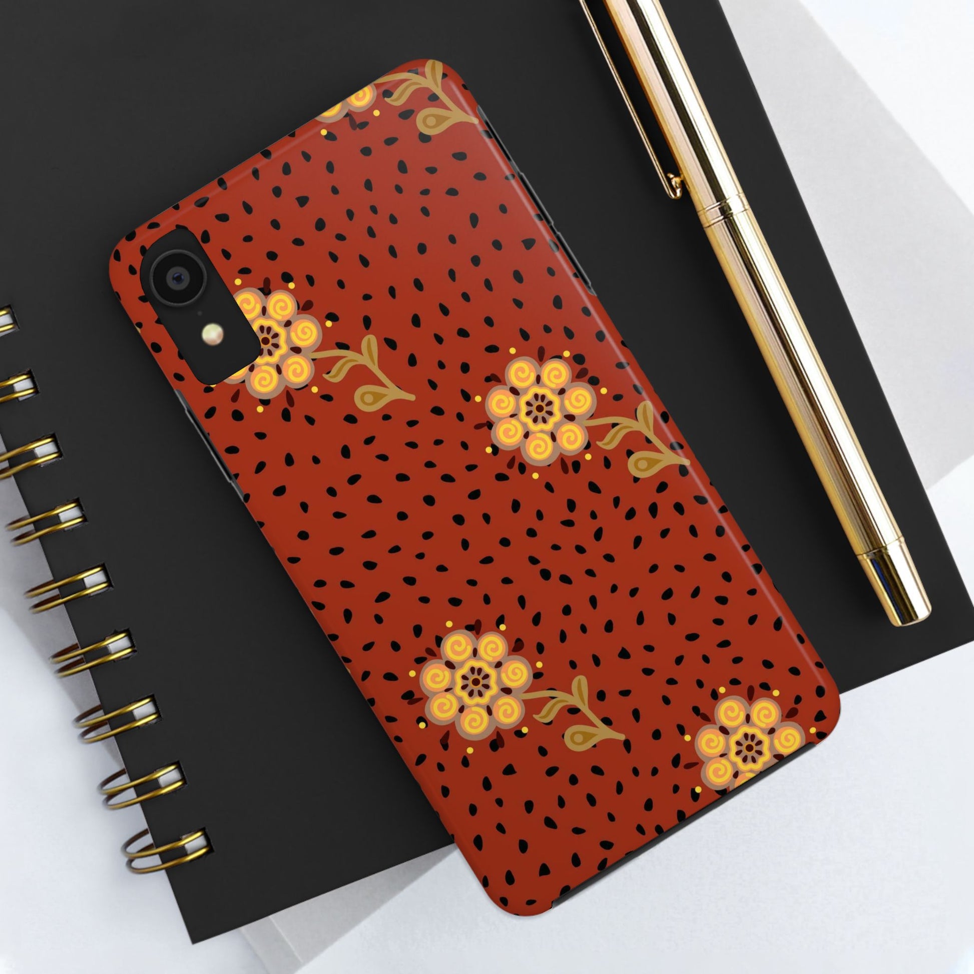 Abstract ethnic flower seamless pattern Tough Phone Cases