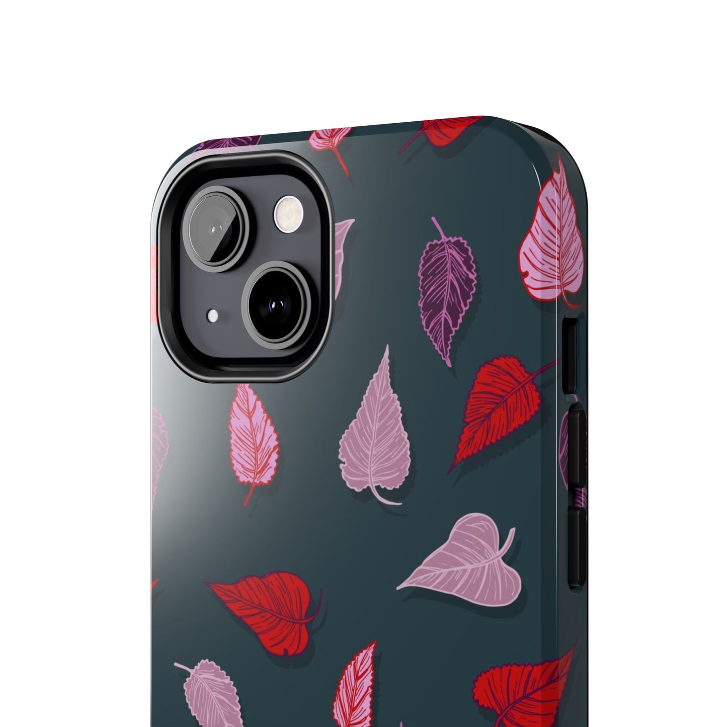 seasonal autumn fallen yellowed leaves Tough Phone Cases