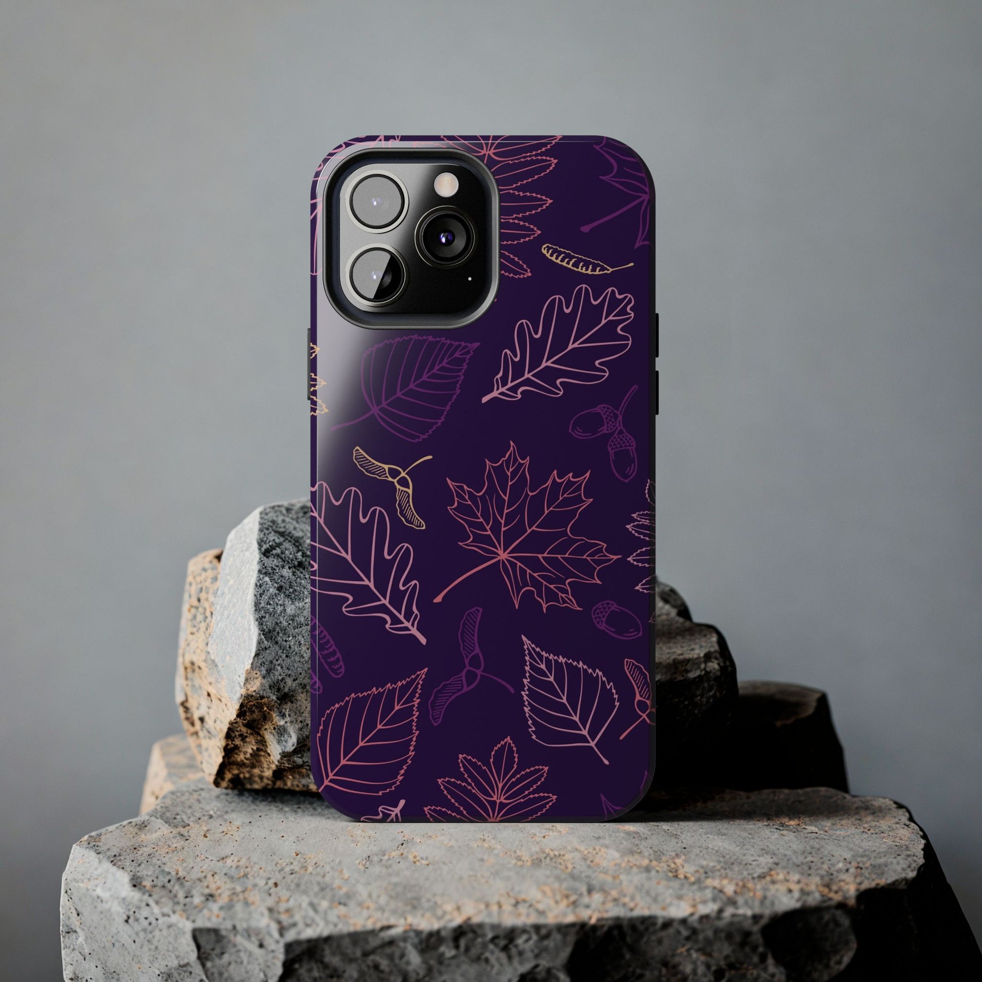 Seamless pattern with autumn leaves Tough Phone Cases