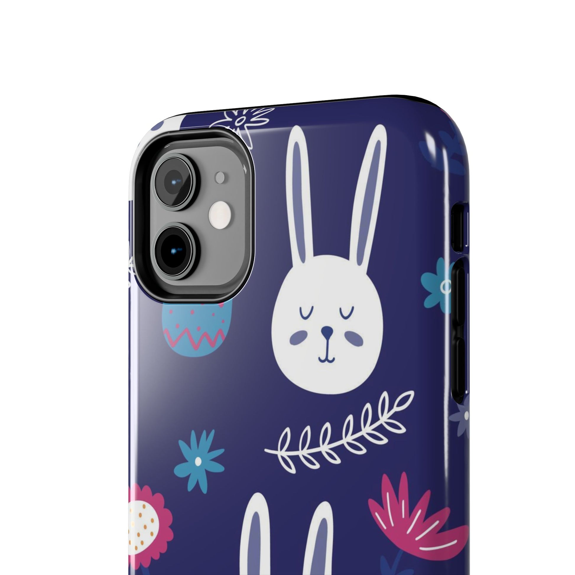 Seamless pattern with cute hand drawn bunnies Tough Phone Case