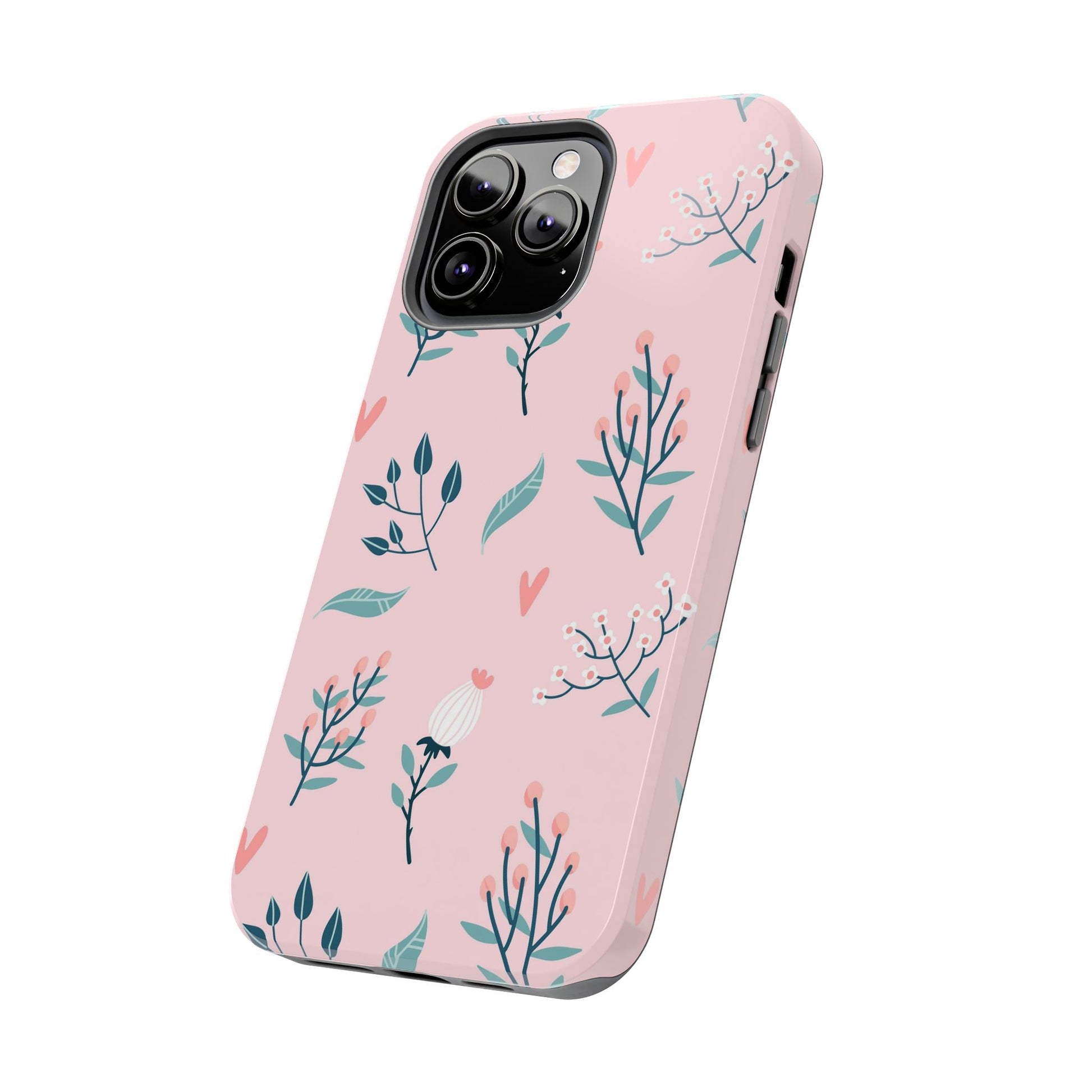 Floral seamless pattern. Garden flowers branches Tough Phone Cases