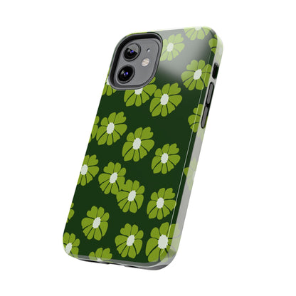 Retro groovy flowers seamless pattern Tough Phone Cases