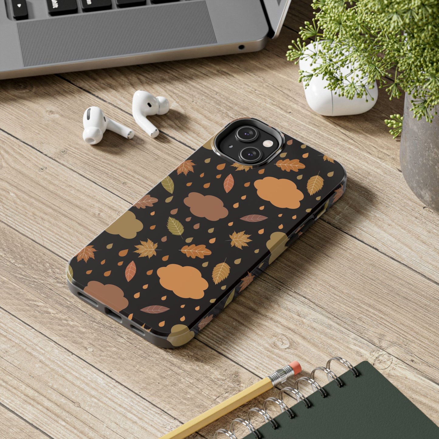 Autumn seamless pattern with clouds Tough Phone Cases