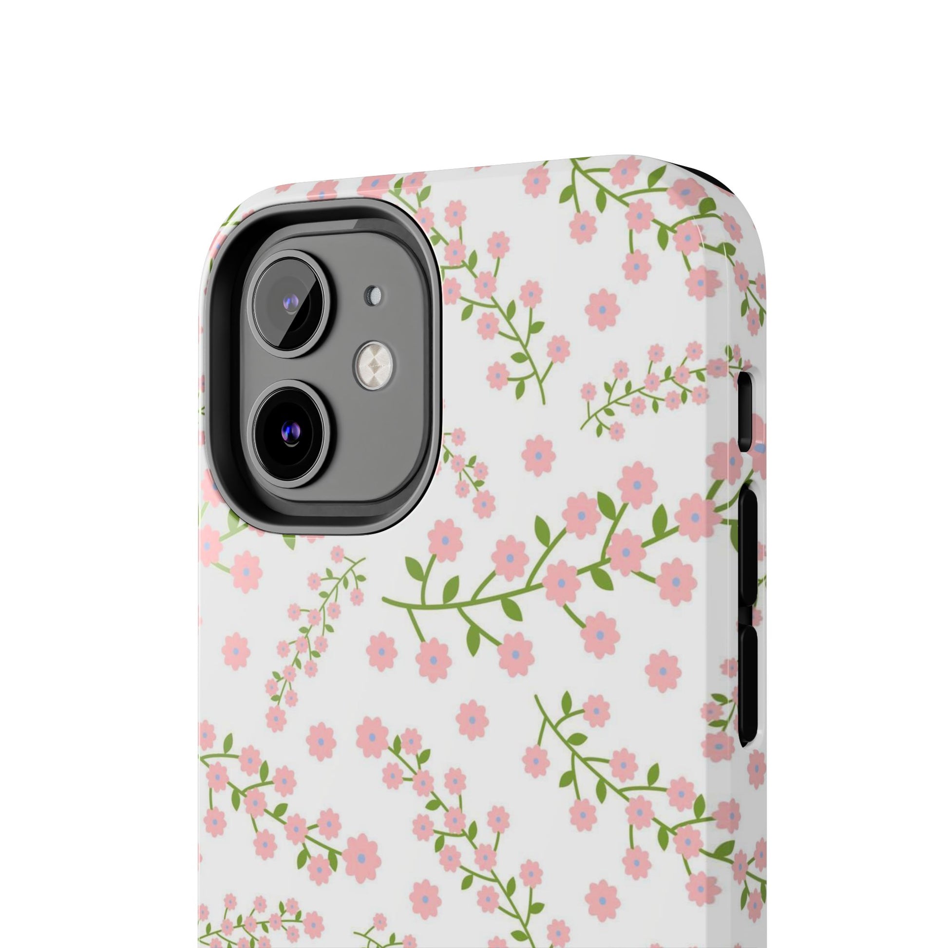 Seamless pattern green branches with blooming Tough Phone Cases