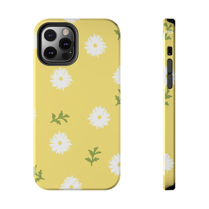 seamless doodle hand drawing daisy flower Tough Phone Cases iPhone 12 Pro