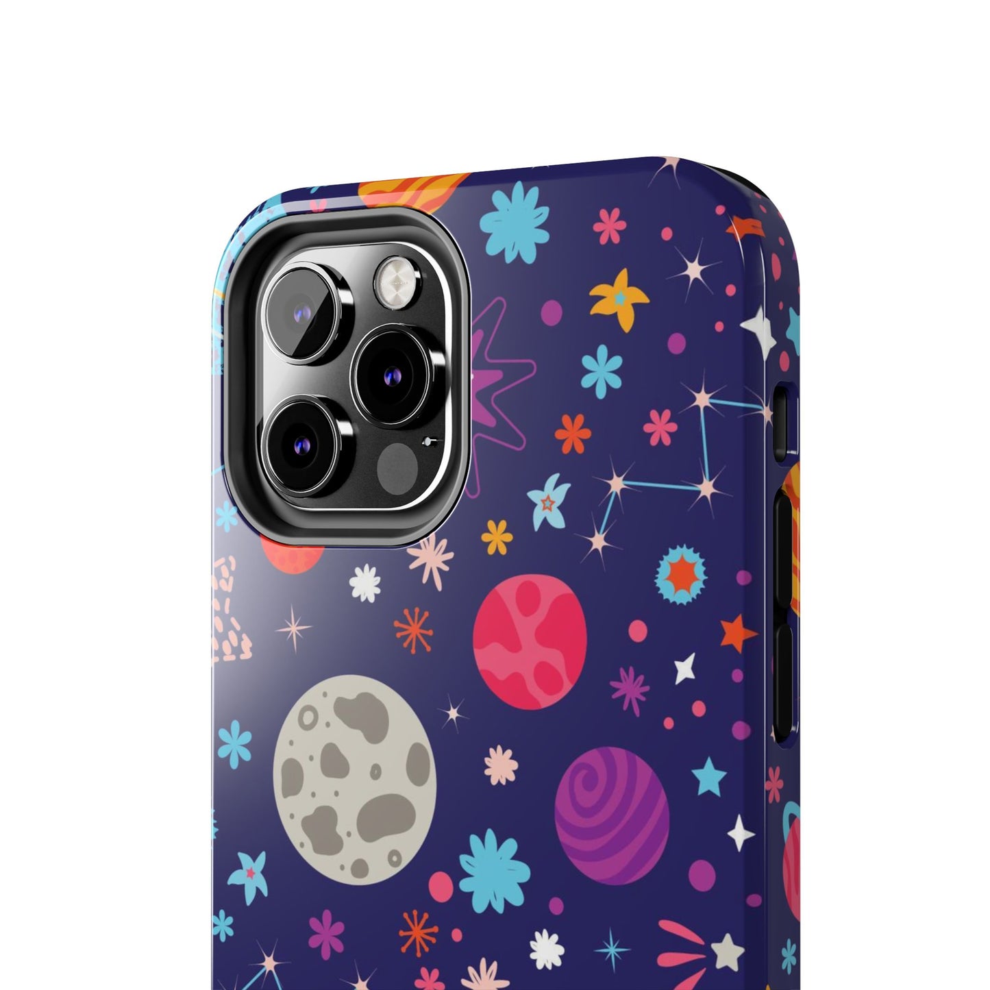 Seamless pattern with colorful space with planets Tough Phone Cases