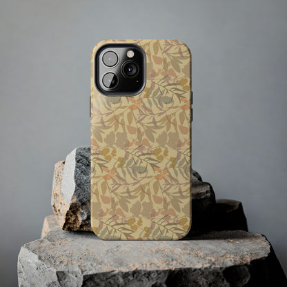 Boho Plants Leafs Pattern Tough Phone Cases