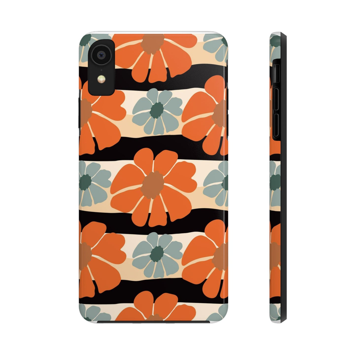 Retro groovy flowers seamless pattern Tough Phone Cases iPhone XR