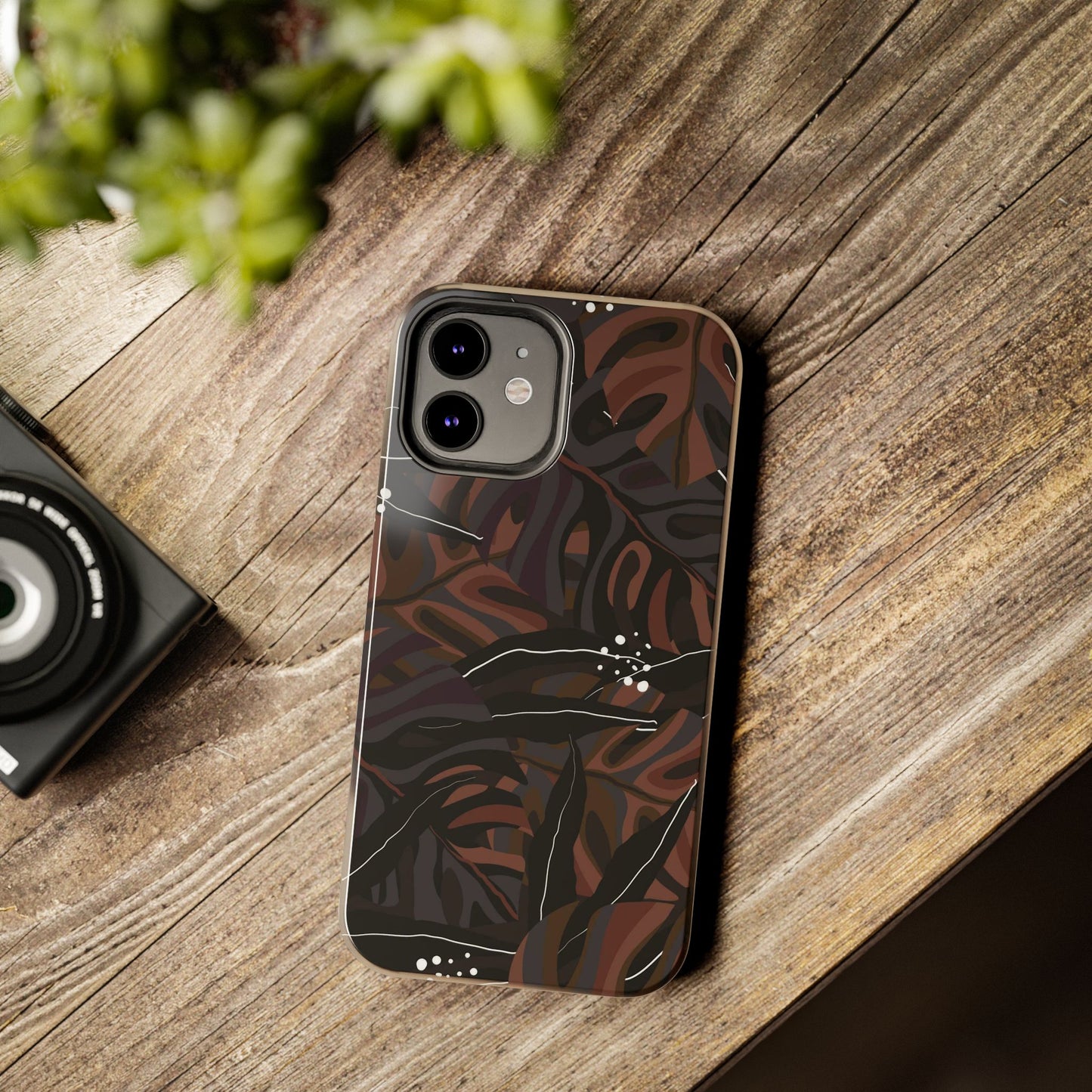 Modern exotic jungle plants Tough Phone Cases