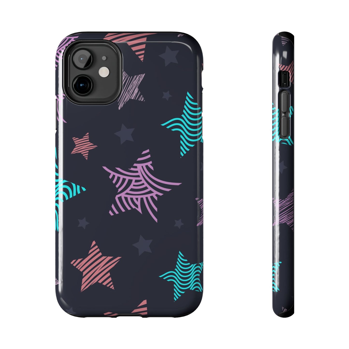 Hand Drawn Seamless Pattern Stars Tough Phone Cases iPhone 11